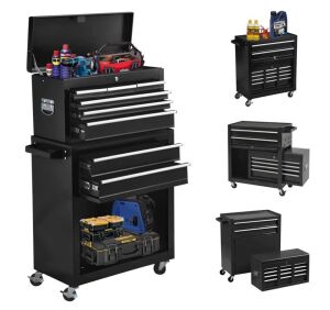 8-Drawer 2-in-1 Detachable Rolling Tool Chest 