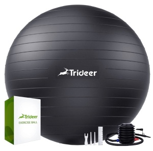 Trideer Exercise Ball w/ Pump, Appears New, Retail 22.99