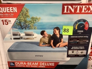 INTEX DURA BEAM  QUEEN BLOW UP AIR BED 