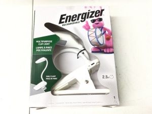 Energizer Rechargeable Multipurpose Clip Light Table Clamp Book Light***4 IN A BOX****,APPEARS NEW