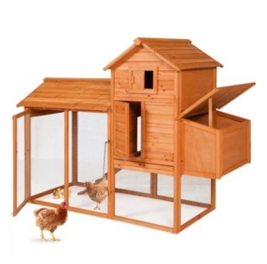 Multi-Level Wooden Chicken Coop, 80in