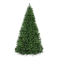 Premium Artificial Spruce Christmas Tree w/ Foldable Metal Base, 9ft, Appears New