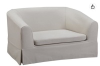 TOV Molly, Waterproof, Luxury Linen Pet Bed, Beige, Like New, Retail - $249