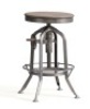 Pottery Barn, Pittsburgh Adjustable Height Bar Stool, Bronze, Like New, Retail - $299
