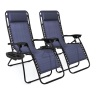 Set of 2 Adjustable Zero Gravity Patio Chair Recliners w/ Cup Holders *****NEW*****