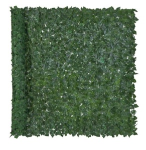 Outdoor Faux Ivy Privacy Screen Fence, 96x72in