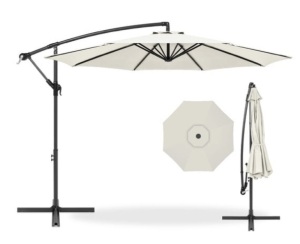 Offset Hanging Patio Umbrella - 10ft, Cream