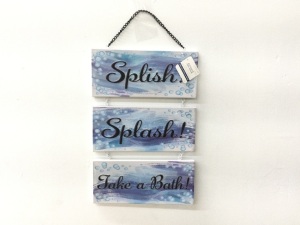 45 SET Ashland Splash, Splash, Take a Bath Wall Sign,APPEARS NEW