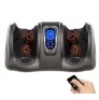 Therapeutic Foot Massager w/ High Intensity Rollers, Remote, 3 Modes, Gray