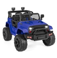 12V Kids Ride-On Truck Car w/ Parent Remote Control, Spring Suspension, Blue