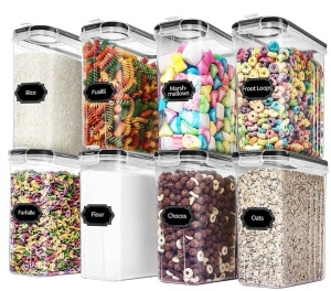 Cereal Containers Storage Set, Appears New, Retail 26.49