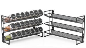 3 Tier Spice Rack w/ Bottles, Appears New, Retail 30.98