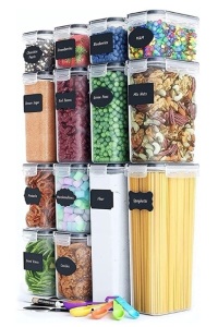 Airtight Food Storage Containers, Appears New, Retail 59.97