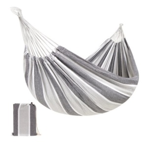 2-Person Brazilian-Style Double Hammock w/ Portable Carrying Bag, Steel