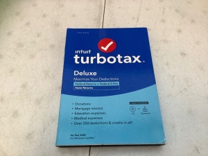 Intuit Turbotax Desktop Deluxe 2020, New, Retail 37.80