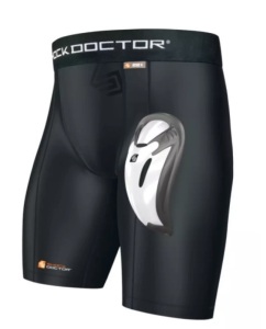 Shock Doctor Compression Short w/ Bioflex Cup, Boys M, Appears New, Retail 34.99