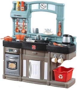 Step2 Best Chefs Kitchen Playset with 25-Pc Toy Accessories, Lights & Sounds - Appears New  