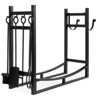 BCP # 5141 : Steel Fire Wood &nbsp;Log Storage &nbsp;Rack And tool Set
