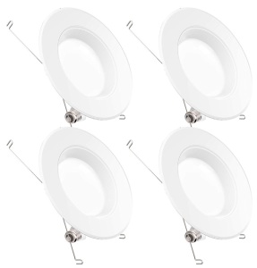 Sunco 5/6" LED Recessed Lights, 4 Pack, Appears New, Retail 44.99