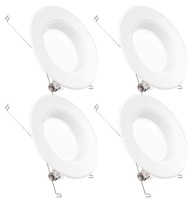 Sunco&nbsp;5/6"&nbsp;LED Recessed Lights, 4 Pack, Appears New, Retail 44.99