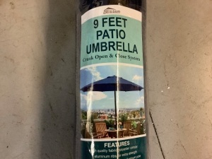 9 Feet Patio Umbrella, Appears New