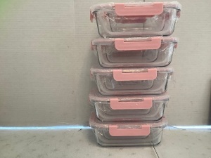 Glass Food Storage Containers, Appears New