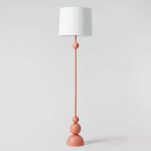 Pillowfort Floor Lamp, Coral Finish, 60" Tall&nbsp;