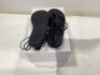 Lot of (24) Black Womens Sandals, Assorted Sizes