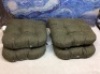 Klear Vu Tyson Gripper Universal Non-Slip Overstuffed Dining Chair Cushion, 4 Pack, Green - Appear New&nbsp;&nbsp;