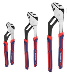 WORKPRO 3 Piece Groove Joint Pliers Set, Appears new, Retail 24.99