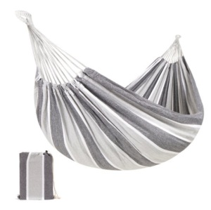 2-Person Brazilian-Style Double Hammock w/ Portable Carrying Bag, Steel