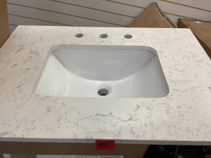 Project Source  Marble Vanity  Sink 