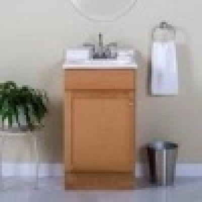 PROJECT SOURCE # 0571740 : 18 " Vanity W / Top Single Sink Bathroom  Vanity 