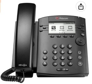 Polycom VVX 300 Business Telephone, Untested, E-Comm Return, Retail 49.99