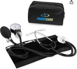 PRIMACARE Manual Adult Size Blood Pressure Kit w/ Stethoscope, Appears new, Retail 15.21