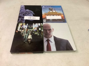 Lot of (4) Steel Case PS4 Games, Appears New
