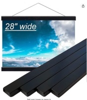 8" Wide Teak Magnetic Poster Hanger, Appears New