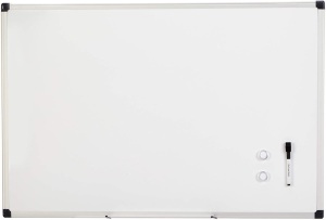 Amazon Basics Magnetic Framed Dry Erase White Board, 24 x 36 Inch - New  