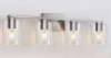 DRNANLIT 4-Light, Bathroom, Brushed Nickel Finish, Like New, Retail - $105.99
