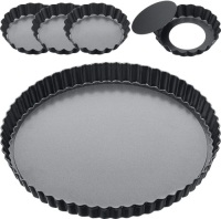 Case of Approximately 37 Sets of 9"&nbsp;and 4"&nbsp;Removable Bottom Quiche, Pie, Tart Pans - New&nbsp;&nbsp;