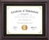 Case of (10)&nbsp;ELSKER&HOME&nbsp;Diploma Frame 8.5x11 Inch with Mat and 11x14 Inch without Mat, Black with Golden Rim - New&nbsp;