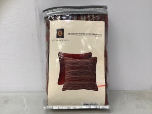 Silverado Stripe Euro Sham 27x27, Appears new, Retail 40.00