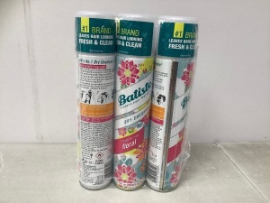 3 Pack Batiste Dry Shampoo Floral Fragrance, New, Retail 29.91