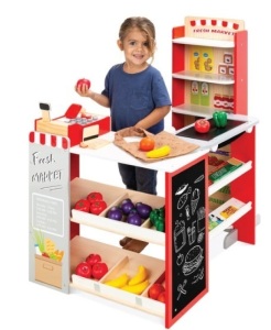 Kids Pretend Play Grocery Store Supermarket Toy Set w/ Accessories