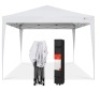 Outdoor Portable Pop Up Canopy Tent w/ Carrying Case, 10x10ft, White
