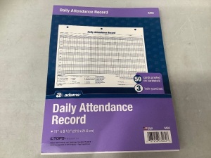 Adams Daily Attendance Record, New, Retail 9.79