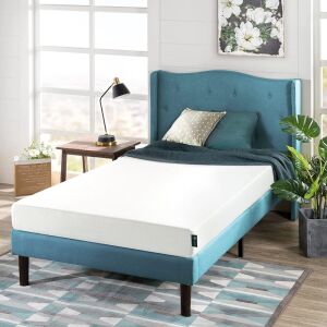 Zinus 6 Inch Green Tea Memory Foam Mattress, Pressure Relieving, Twin, White 