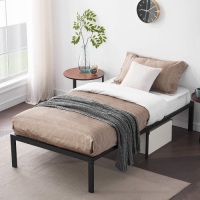VECELO Heavy Duty Steel Slat Bed Frame,&nbsp;Twin, Black - Appears New&nbsp;&nbsp;