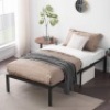 VECELO Heavy Duty Steel Slat Bed Frame,&nbsp;Twin, Black - Appears New&nbsp;&nbsp;