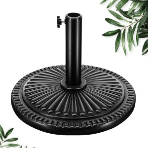 FRUITEAM 22-lbs 18" Round Table Umbrella Stand Base - Appears New  